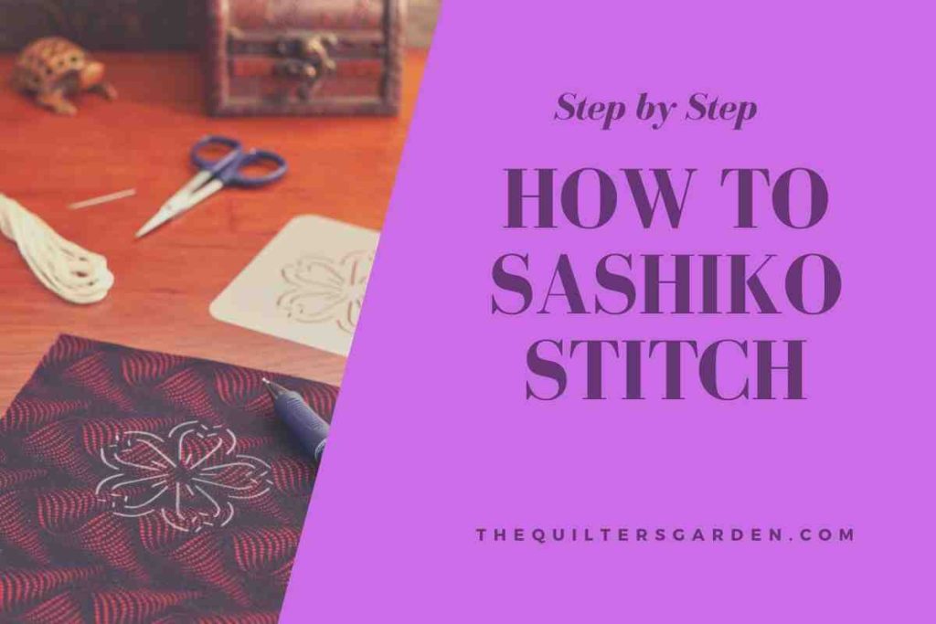 Step by Step How to Sashiko Stitch